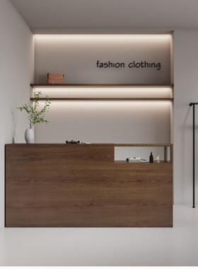 服装店收银台中岛柜流水台买手店陈列展示台女装店铺小型吧台展柜