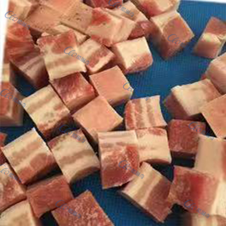 触摸屏冻肉鲜肉肥肉切粒机 全自动猪肉切丁机 鸡肉杏鲍菇切丁机