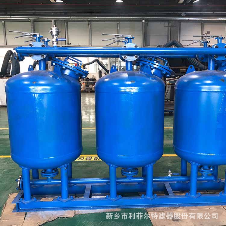 利菲尔特 浅层砂石过滤器 农业灌溉蓝袋式反冲洗过滤器