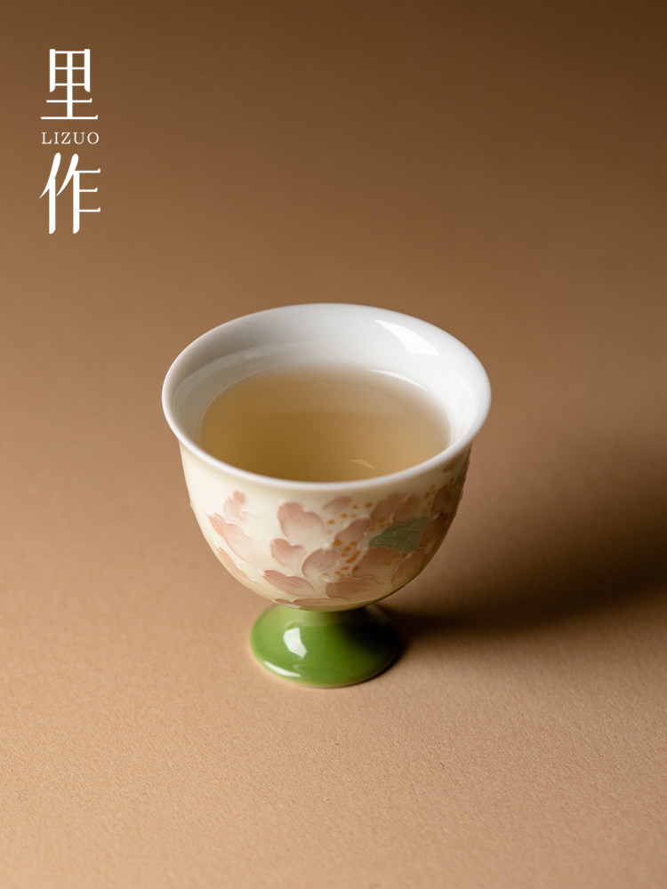 里作 高端有田烧手绘彷宋茶杯景德镇珐华彩品茗杯功夫茶具主人杯