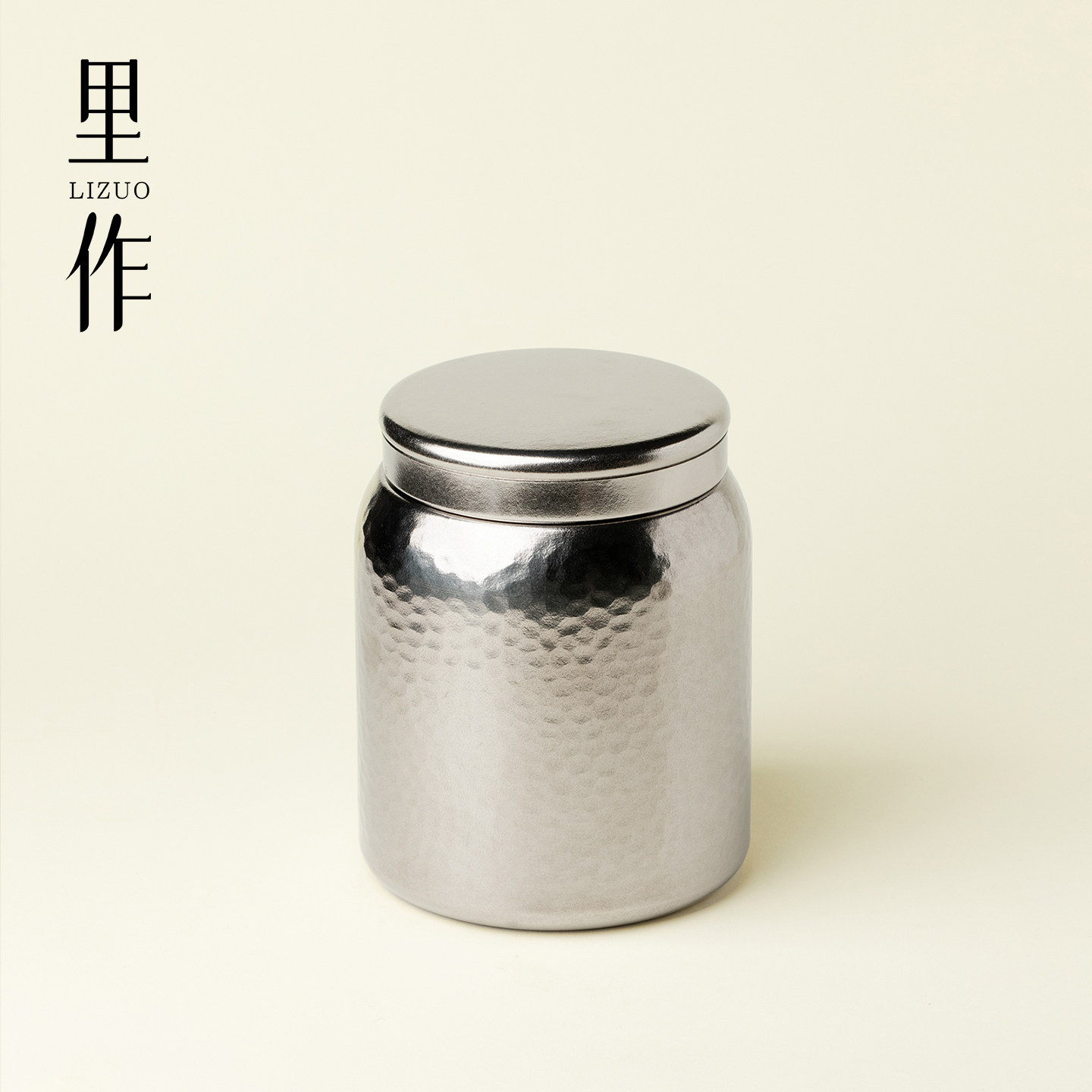 里作纯钛藏韵茶叶罐高端家用储茶罐高级感锤纹密封防潮存茶储物罐