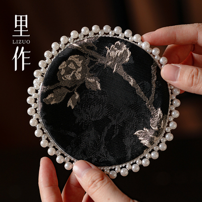 里作新中式织锦提花高端杯垫