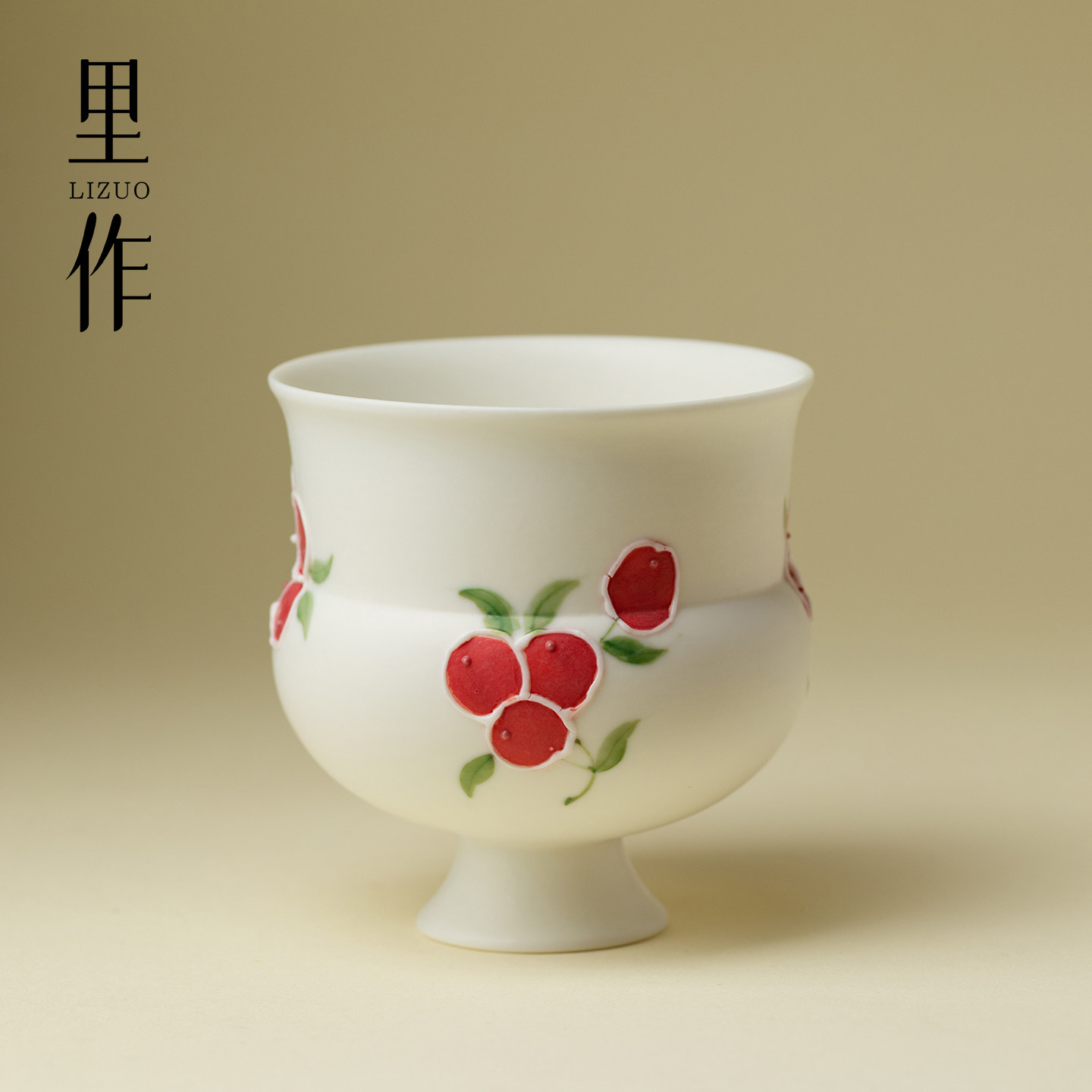 里作纯手绘红果绘暖手圆萌主人杯釉下彩手工陶瓷茶杯大容量咖啡杯,餐饮具,茶杯,淘宝优惠券,粉丝福利购,淘宝优惠卷