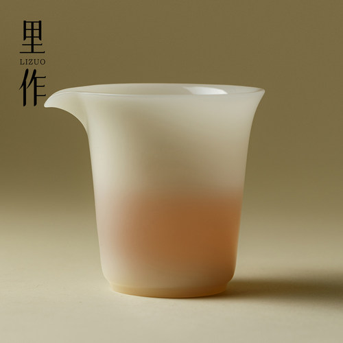 里作冰种玉瓷高颜值公道杯高端中国白分茶器功夫茶具精致茶海公杯