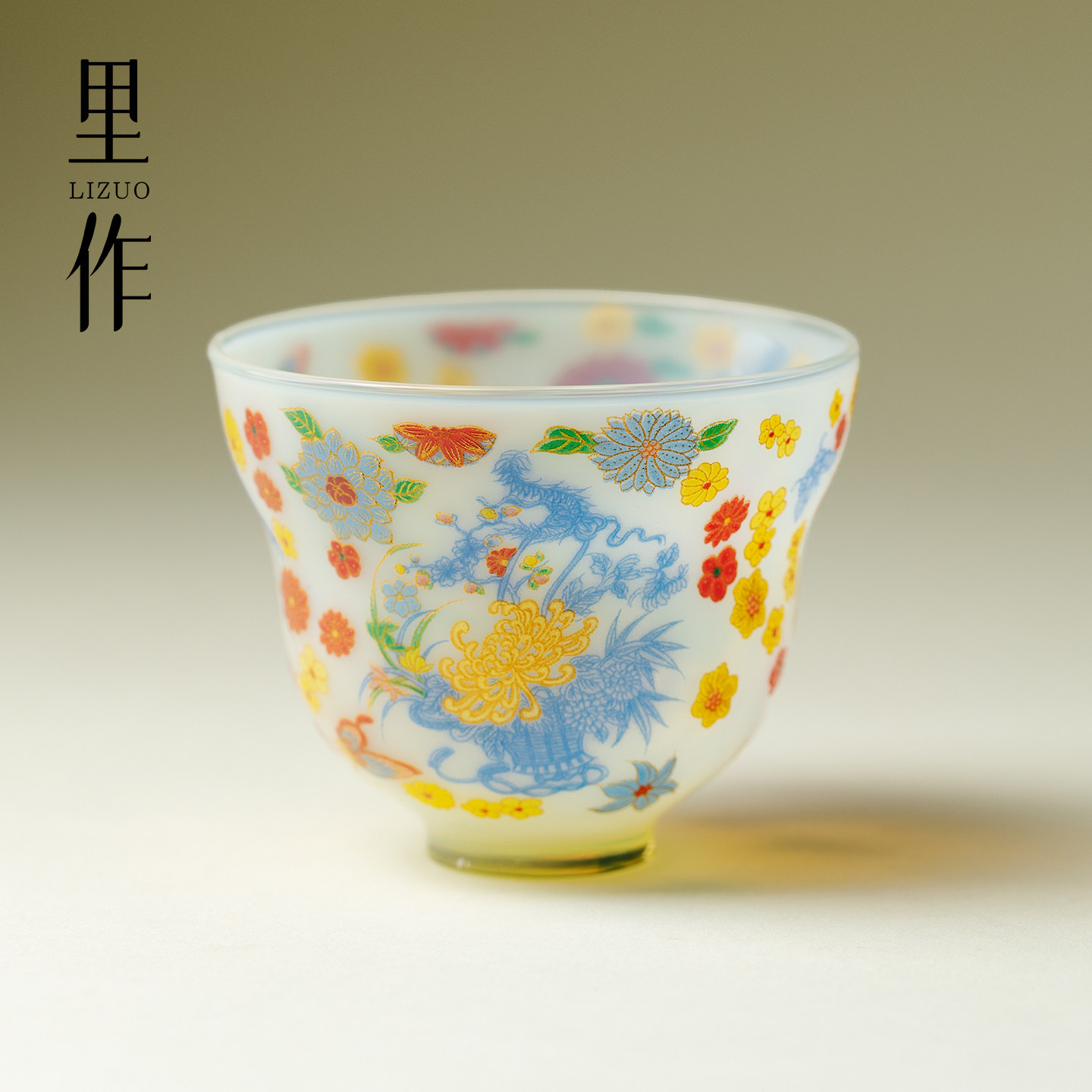 里作冰玉繁花日式茶杯家用耐热玻璃品茗杯女士个人专用主人杯单杯,餐饮具,茶杯,淘宝优惠券,粉丝福利购,淘宝优惠卷