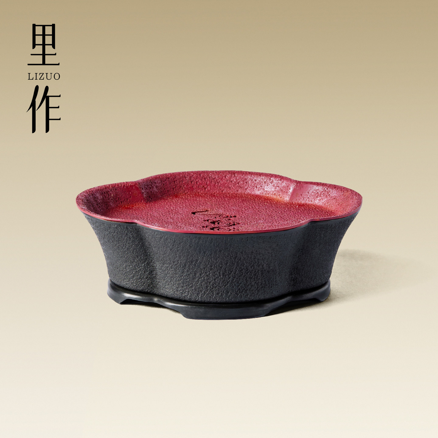 里作手工紫铜四灵承露壶承中式复古火烧色壶托盖碗茶壶蓄水干泡台