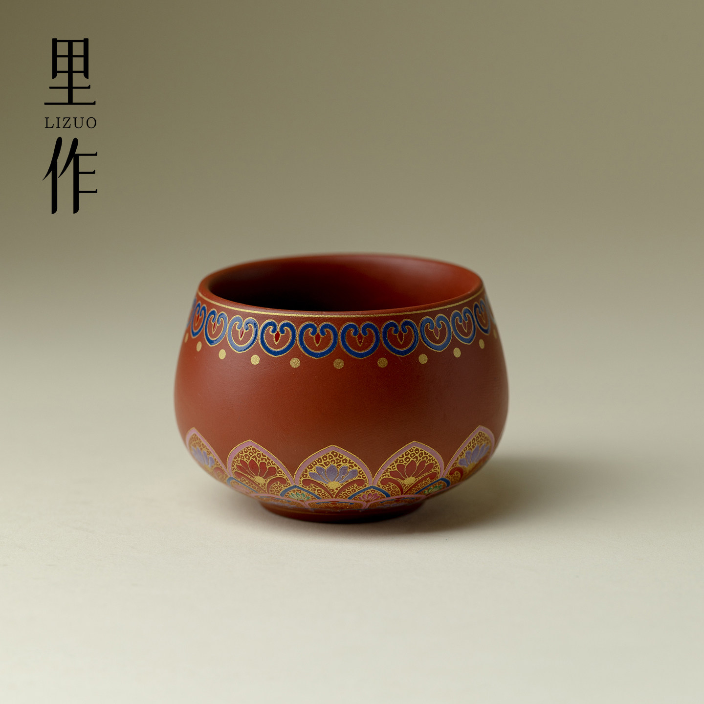 里作 紫砂宝相花茶杯手工陶瓷主人杯功夫茶具个人专用中式品茗杯,餐饮具,茶杯,淘宝优惠券,粉丝福利购,淘宝优惠卷