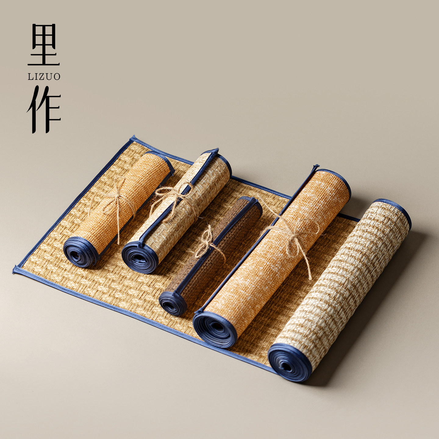 里作草编日式茶席手工编织桌旗茶巾禅意干泡茶垫壶垫隔热防水茶巾,居家布艺,茶席,淘宝优惠券,粉丝福利购,淘宝优惠卷