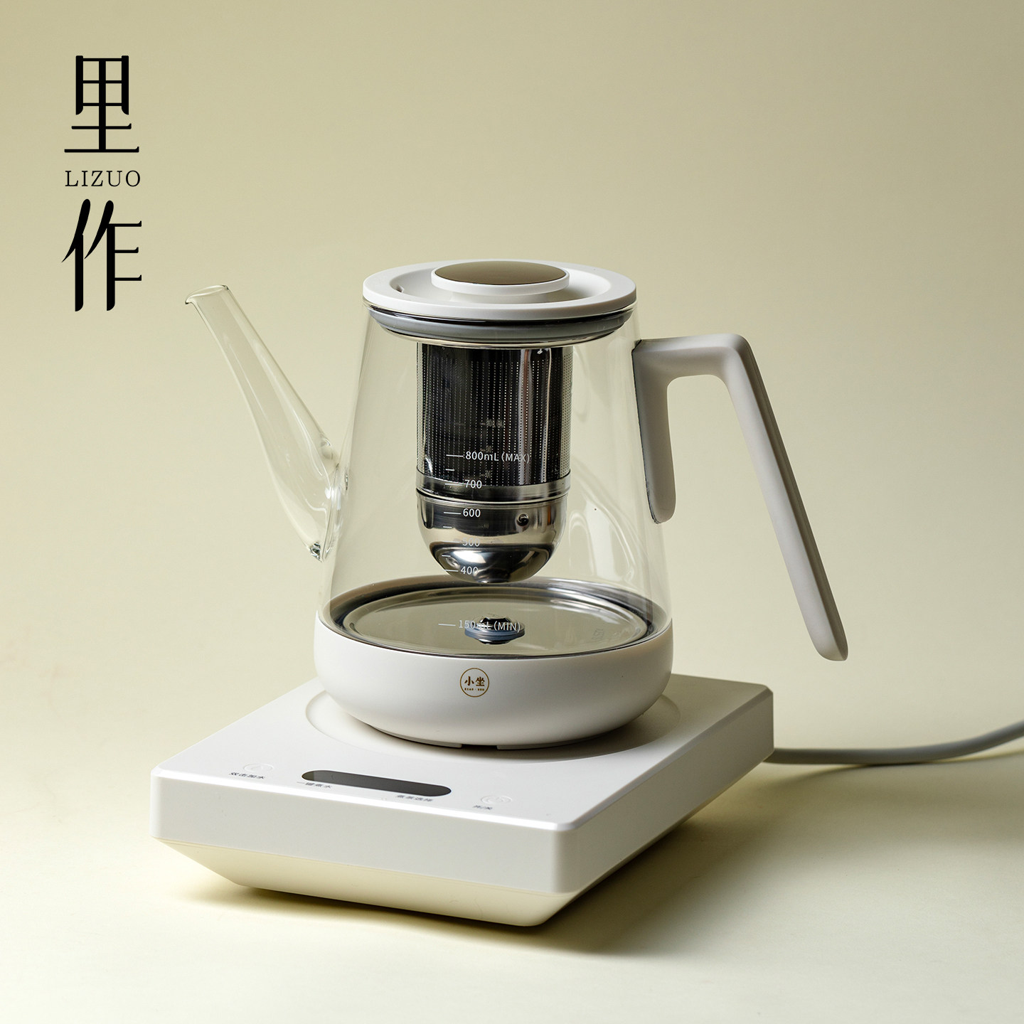 里作 新款玻璃烧水壶煮茶器全自动底部上水电热水壶家用泡茶专用