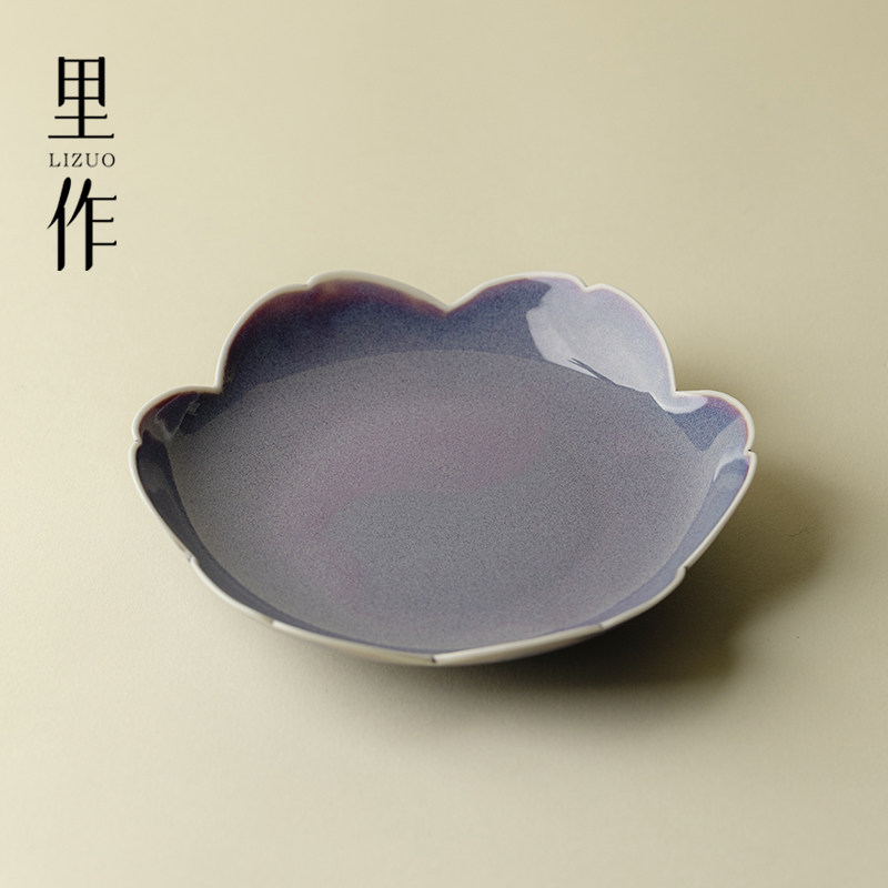 里作绝绝紫均窑花瓣干泡壶承雍正审美干泡盘功夫茶具茶壶盖碗茶托