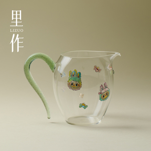 里作景泰蓝创意掐丝珐瑯公道杯高颜值精致手工匀杯功夫茶具分茶器