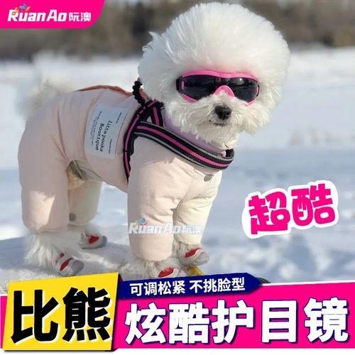 比熊专用狗狗眼镜小型犬护目镜小狗墨镜配饰滑雪镜宠物外出用饰品