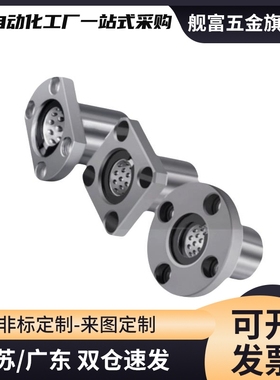 椭圆法兰线性滚珠衬套LBHC/LBHCW 6 8 10 12 16 20直线旋转