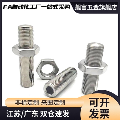 内六角孔型调整螺栓 细牙型国标碳钢ANBM4-10 15 20 25 30 35镀镍