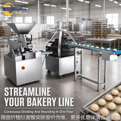 连续分块滚圆机Continuous Dough Divider Rounder汤圆分块滚圆机