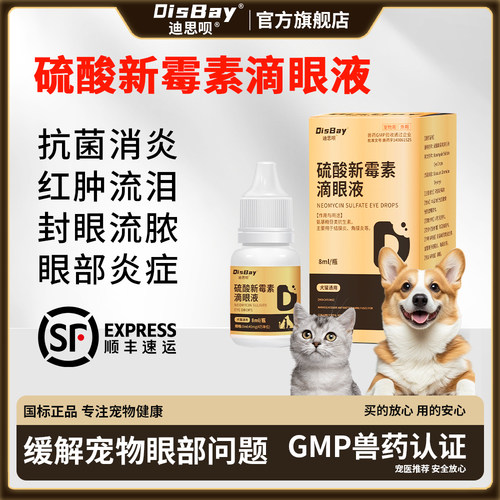 迪思呗新霉素滴眼液宠物消炎眼药