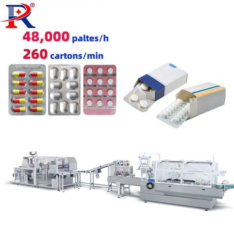 Capsule Tablet Pill  Blister Packing Cartoning Machine