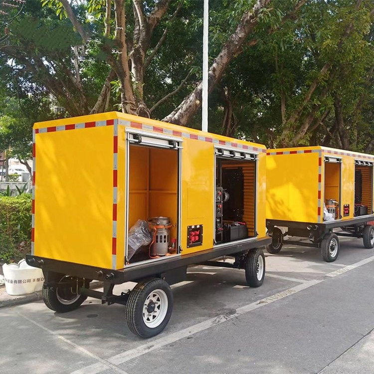 拖车式移动电站防汛泵车 加装10台大流量便携式潜水多种型号定制