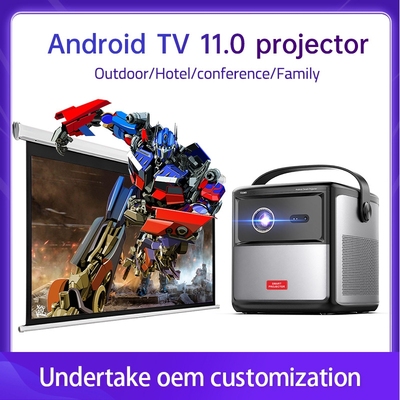 TOUMEI Projector DLP Android 11.OS Wifi 3D Projector4K Mini