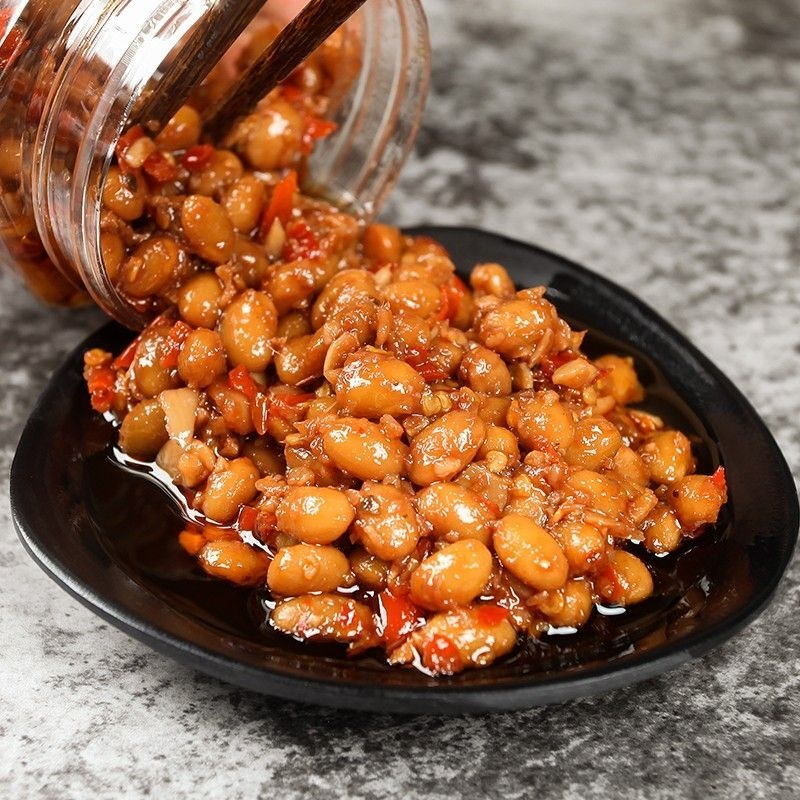 速发腊八农家湖南特产豆香辣腊八豆下饭菜香辣成品豆豉酱豆瓣酱