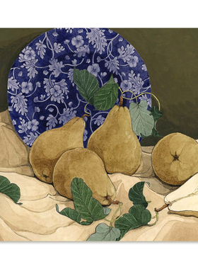 【特惠捡漏】Carleigh Courey复刻艺术插画日式中古静物装饰画芯