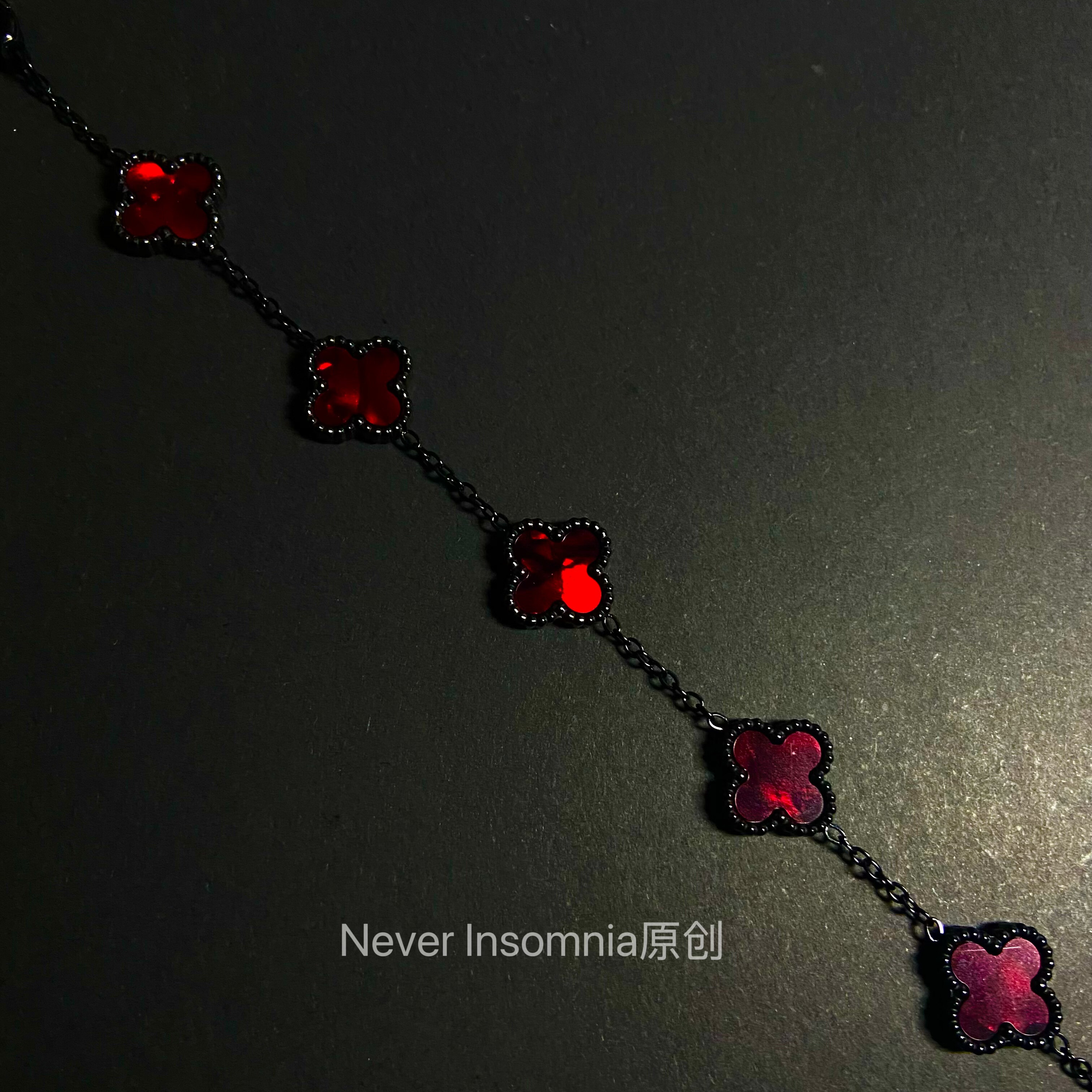 Never Insomnia原创.Eteral.Karol手链.暗红