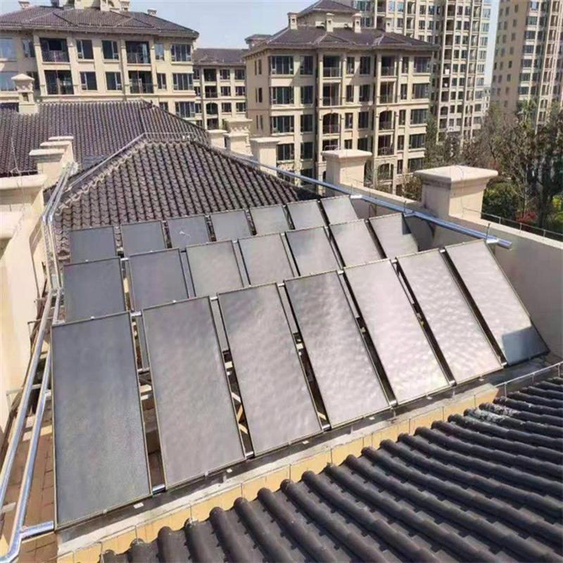 上海幼儿园平板太阳能集热器 太阳能热水系统 大型热水设备厂家