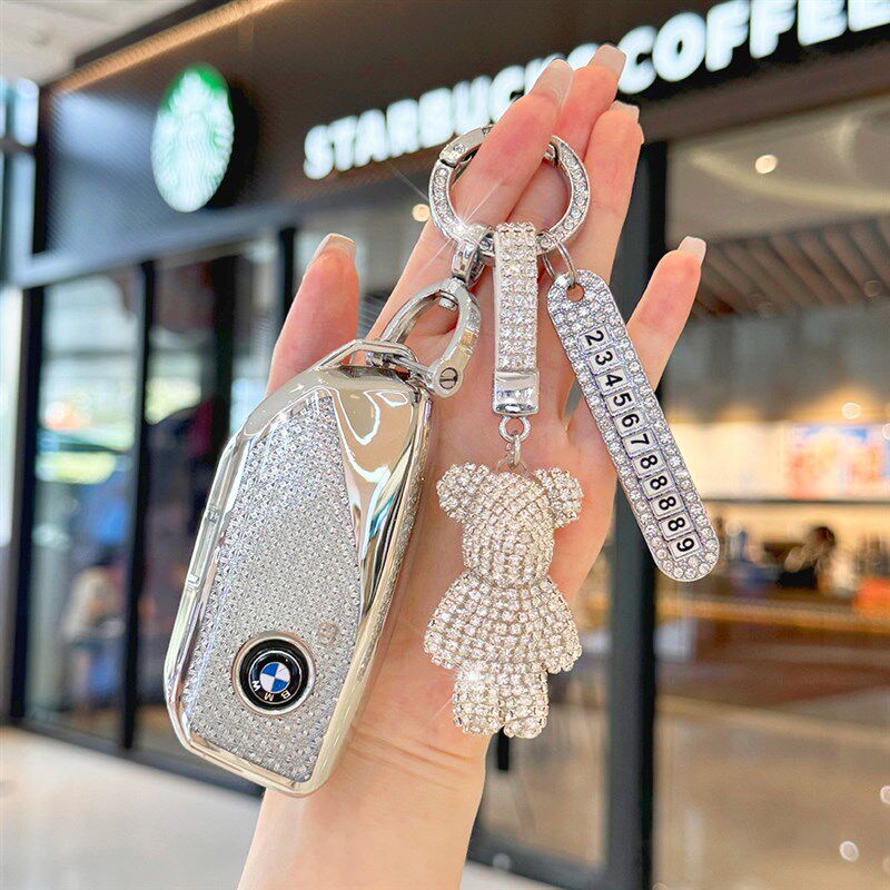 适用宝马x5钥匙套x1新款五系530壳x7专用24款5系ix1扣x2汽车x6包