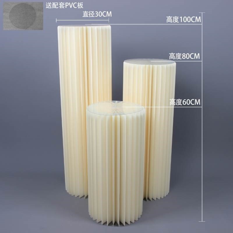 展台展示架多层陈列架折叠中岛展会展台办公家用创意设计圆柱台面