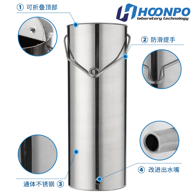 加厚不锈钢采水器水质采样器深水污水采样桶水样采集器0.5L1L3L5L