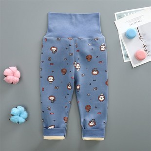 宝宝打底裤 儿童加绒裤 开裆裤 男童女童保暖秋裤 子 子婴儿高腰护肚裤