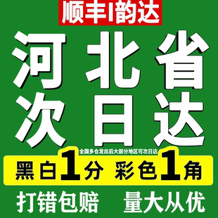 打印资料印刷彩色彩印A4书籍服务装 订网上复印店河北石家庄次日达