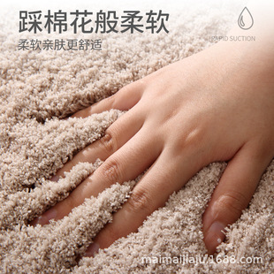 浴室地垫卫生间吸水垫家用洗手间门口防滑脚垫卫浴地垫速干地毯