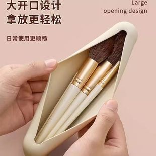 便携旅行化妆包化妆品刷子化妆刷收纳包防水旅游外出眼镜袋简约女
