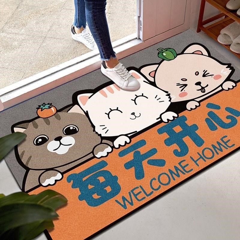 新疆西藏包邮卡通地垫进门入户门垫卧室门口脚垫浴室防滑垫家用卫