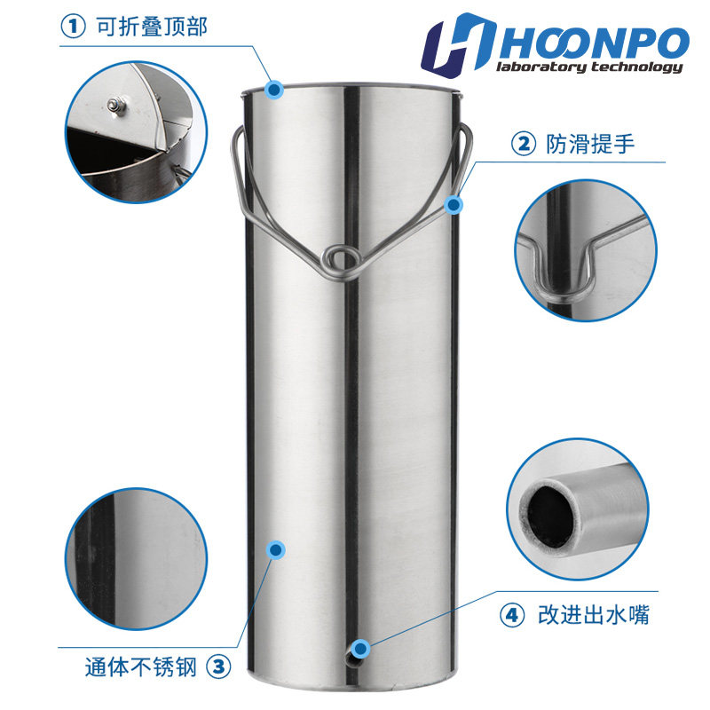 加厚不锈钢采水器水质采样器深水污水采样桶水样采集器0.5L1L3L5L