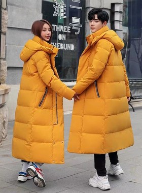 工作装羽绒服职业装中长款冬季男女工作服定制印LOGO艺考团体外套