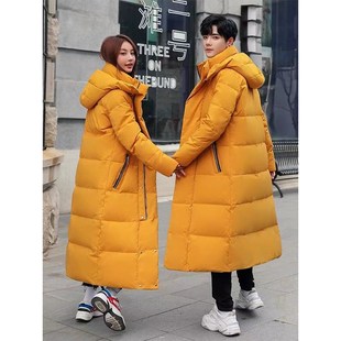 冬季 中长款 男女工作服定制印LOGO艺考团体外套 羽绒服职业装 工作装