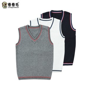 男童装 校服学院风小学生班服 英伦幼儿园园服春秋毛衣背心纯棉冬装