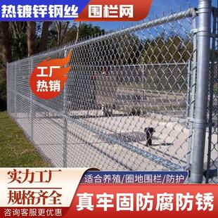 热镀锌铁丝网围栏圈牛羊防护养殖隔离钢丝喷浆护坡菱形勾花网围栏