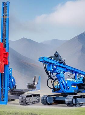 HW600R光伏打桩机光伏项目用多功能履带式打桩机山地光伏打桩机