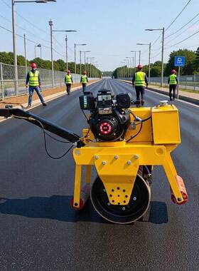 小型压路机600C柴油款小型压路机60公分宽单钢轮小型手扶压路机