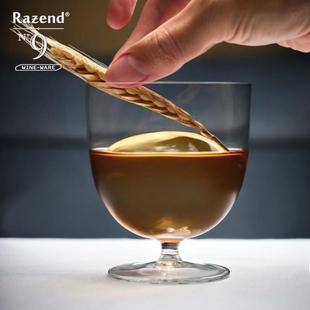 水晶玻璃调酒杯 日式矮脚古典创意鸡尾酒杯冷饮杯甜品杯玻璃杯