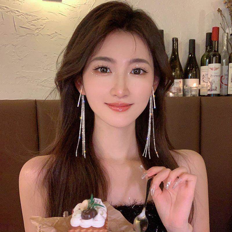 2026新款网红长款流苏耳环女