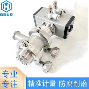 快拆结构易清洗气动执行器膏体凝胶陶瓷阀陶瓷芯出液堵头 快装