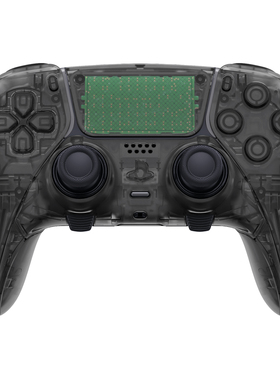 eXtremeRate易极改PS5 Edge手柄全套替换壳键套装全透明磨砂外壳适配索尼Edge手柄DIY个性改装易安装