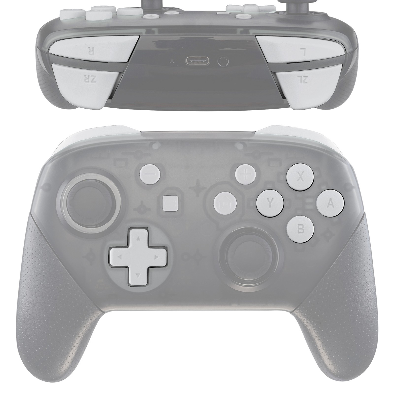 eXtremeRate易极改 Switch Pro手柄全套改装按键替换按键套装NSP手柄彩色按键DIY个性附安装工具