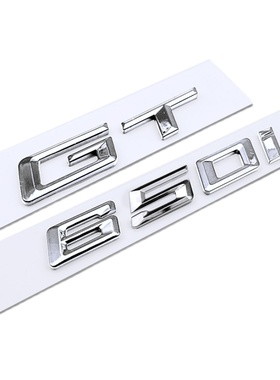 宝马GT M630I 640I 650I车标 后尾标 6系GT改装黑色字标贴 车标志