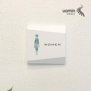 酒店商场洗手间标识牌创意卫生间指示牌男女厕所公共挂牌标牌定制