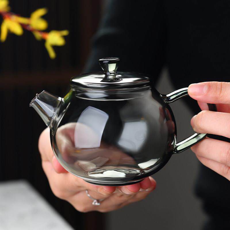 迷你玻璃茶壶一人用小容量绿茶红茶泡茶器内置过滤网功夫茶具
